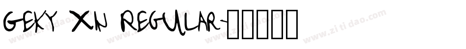 Geky Xin Regular字体转换